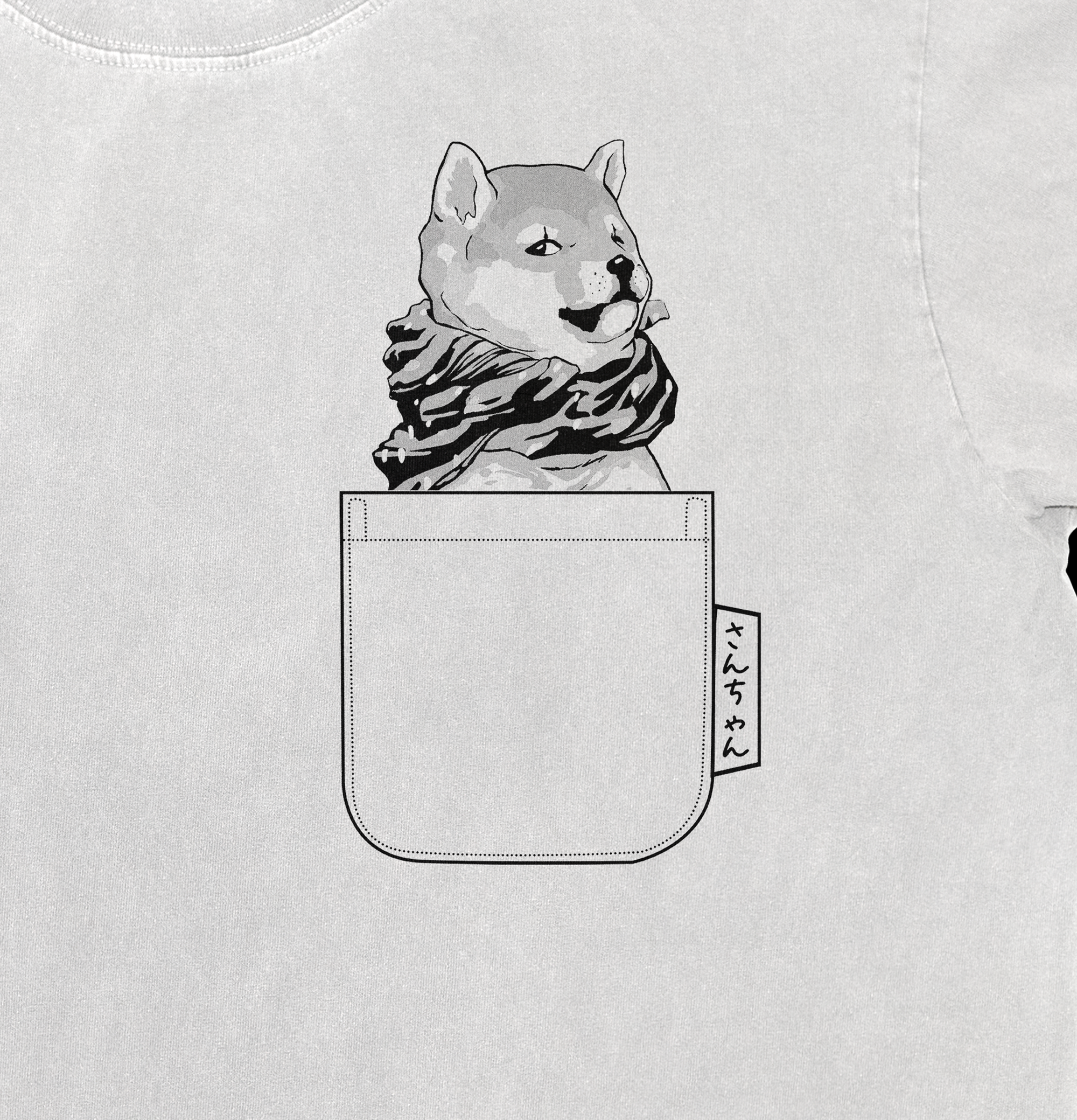 Cute Shiba San Chan Pocket Tee
