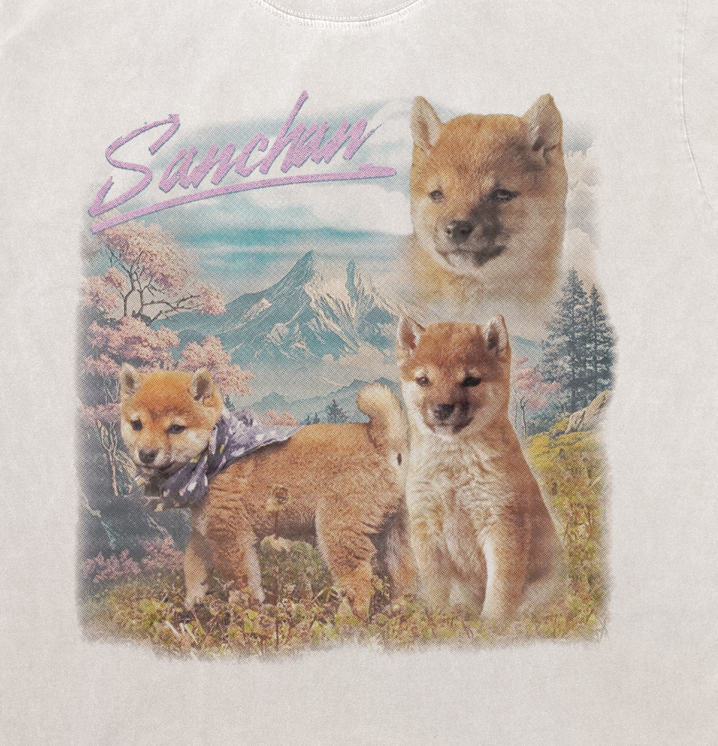 Vintage 80s Japanese Landscape Graphic Tee