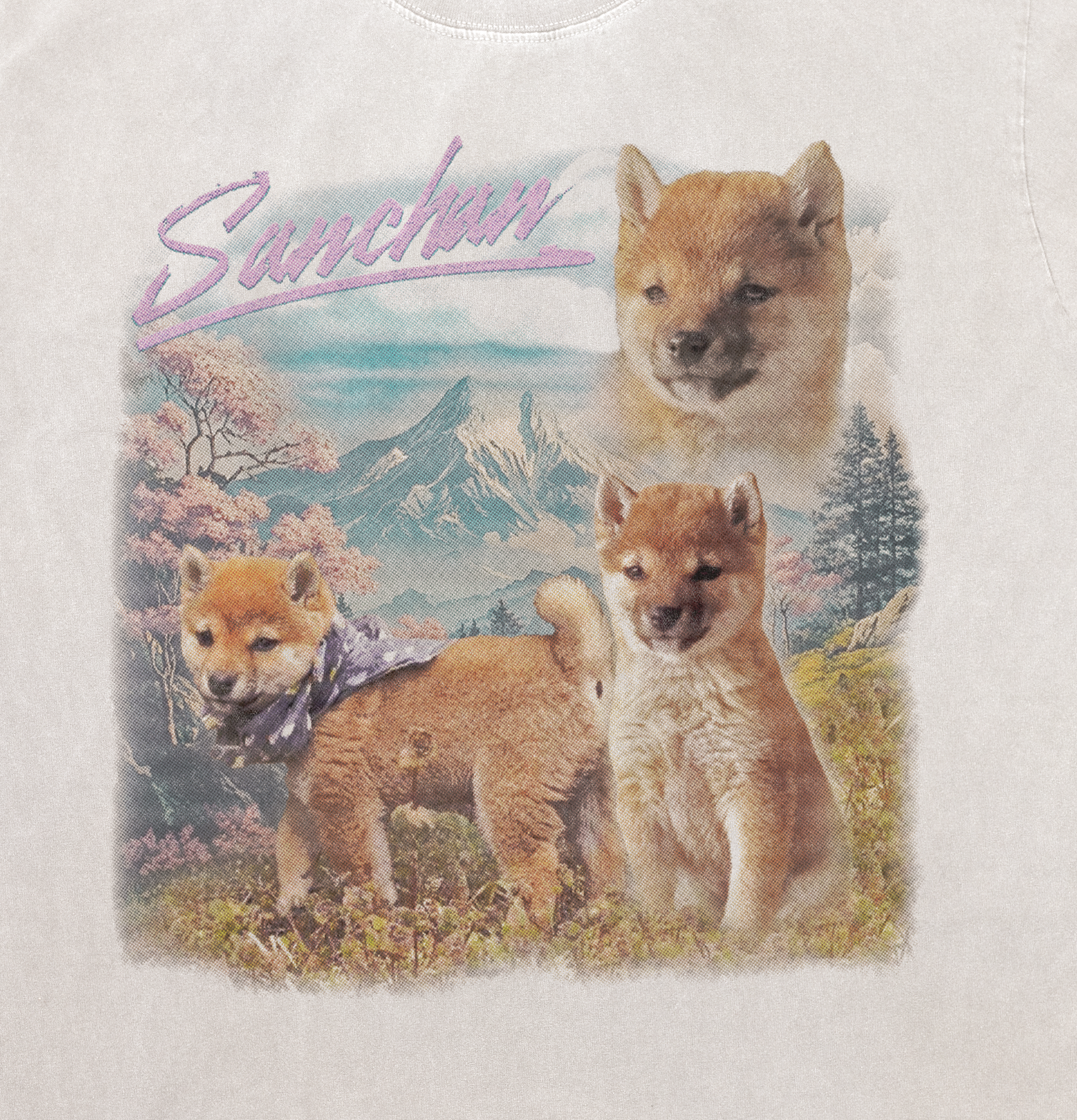 Vintage 80s Japanese Landscape Graphic Tee