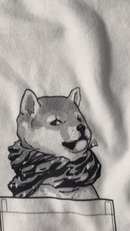 Cute Shiba San Chan Pocket Tee